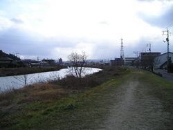 朝酌川　島根大学周辺